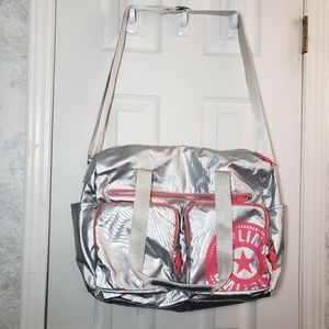 Metallic Kipling Shoulder Bag